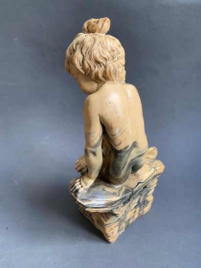 
Child on a rock.



Proof in resin in imitation...