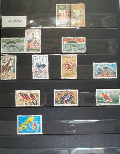 null Collection of recent stamps and first day covers, France and abroad.

9 alb...