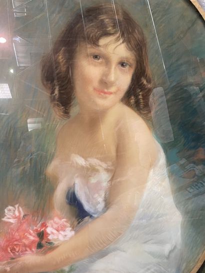 null 
Henri LERICHE DIT HIRNÉ (1868-1944). 




Deux portraits de jeunes filles....