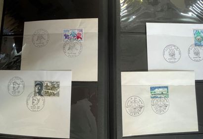 null Collection of recent stamps and first day covers, France and abroad.

9 alb...