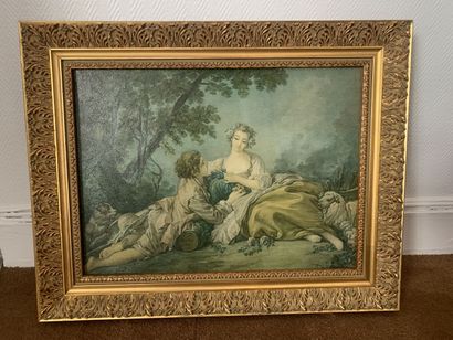 Lot of framed pieces including reproductions...