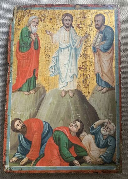 null 
Icône grecque du XIXème siècle : 

Le Christ au Mont des oliviers. 

Huile...