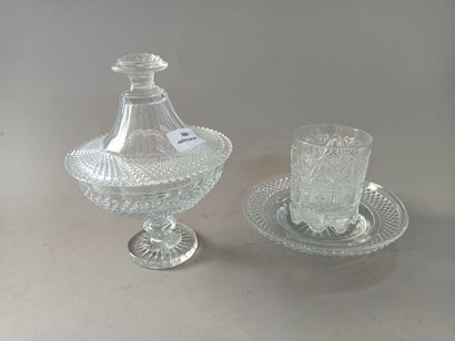 null Strong lot of trinkets, dishes, glassware, pewter torches (missing) and miscellaneous....