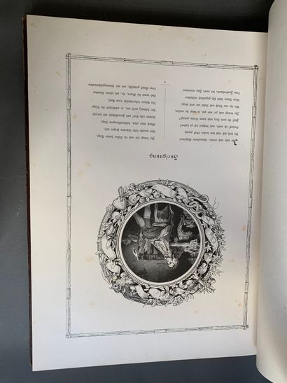 null 
"GOETHE, Faust, illustration de Lizen Mayer, Munich, 1876. 

Volume in-folio. 

Nombreuses...