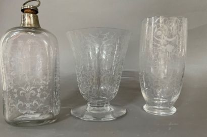 null 
BACCARAT




Vase tulipe sur piédouche et vase ovoïde en cristal gravé d'arabesques.




Marqués...