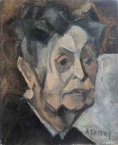null André FAVORY (1888-1937)

Portrait of a woman

Oil on canvas signed lower right.

27...