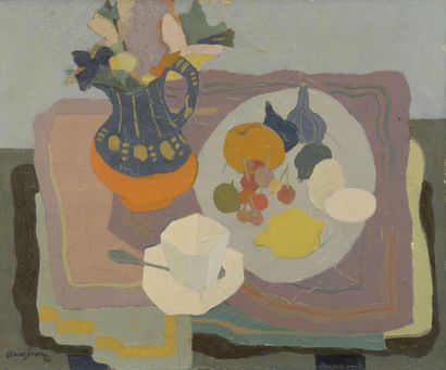 null Clément SERVEAU (1886-1972)

Still life with a cup of coffee

Oil, signed and...