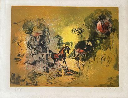 null 
Dang LEBADANG (1921-2015)




Lot of five lithographs.




Signed and justified.




76...