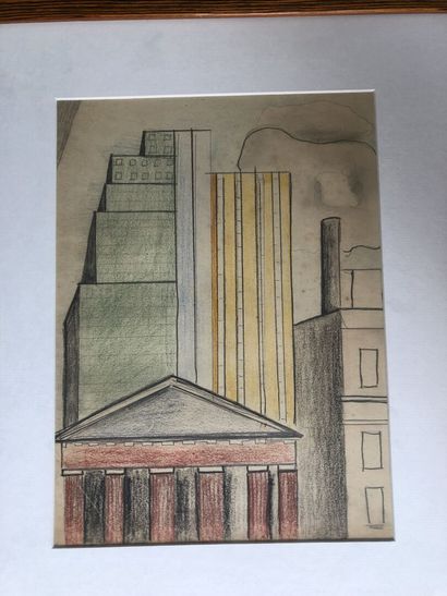 null 
Simone HERMAN (1905-?)





Skyscrapers, New York





Pastel and charcoal...