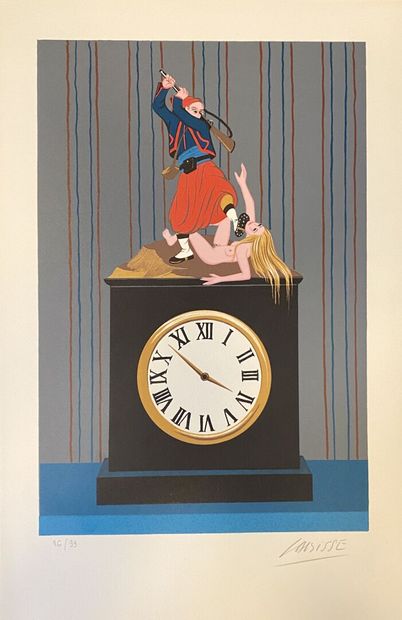 Félix LABISSE (1905-1982)

The clock 

Lithograph...