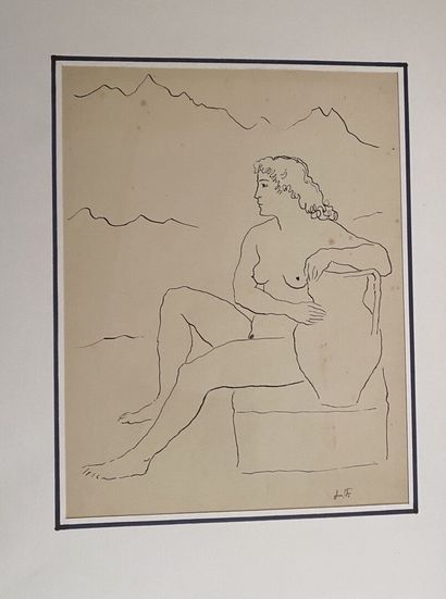 null Leonide FRECHKOP( 1897-1982 )

Lot of 5 drawings signed with initials, one of...