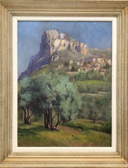 null J. MIMAULT (XX)

Provincial landscape 

Oil on canvas signed lower right. 

60...