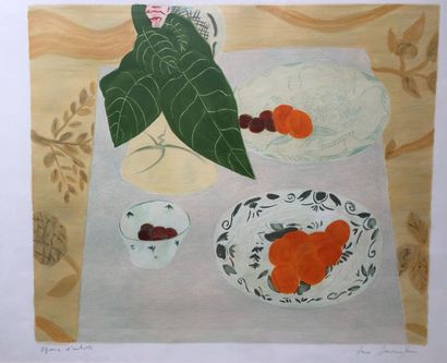 null Pierre BONCOMPAIN (1938)

Still life with oranges

Lithograph signed on the...