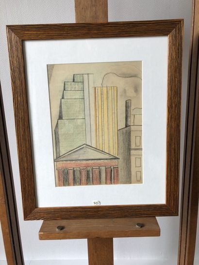 null 
Simone HERMAN (1905-?)





Skyscrapers, New York





Pastel and charcoal...