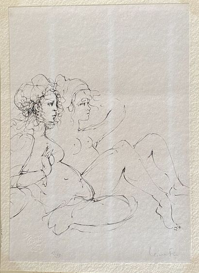 null Leonor FINI (1907-1996)

Lot of 5 lithographs :

Portraits women and men

Signed...