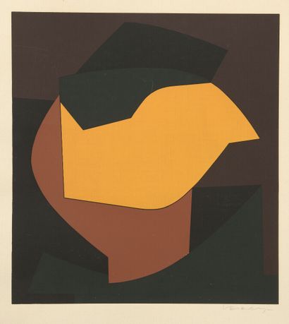 null 
Victor VASARELY (1906-1997)




Abstract composition




Serigraphy in colors...