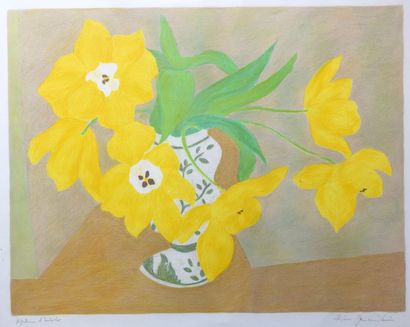 null Pierre BONCOMPAIN (1938)

Bouquet of yellow tulips

Lithograph signed in lower...