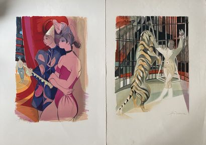 null Camille HILAIRE (1916-2004)

Lot of four lithographs: 

Signed and justified.

74...