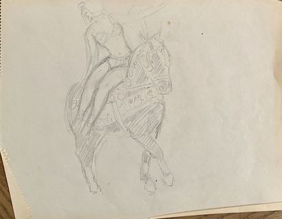 null Leonide FRECHKOP( 1897-1982 )

Lot of 5 orientalist drawings 

Pencils and pens...