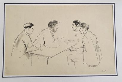 null Leonide FRECHKOP( 1897-1982 )

Lot of 4 drawings signed with initials.

Conversations

Pencil...