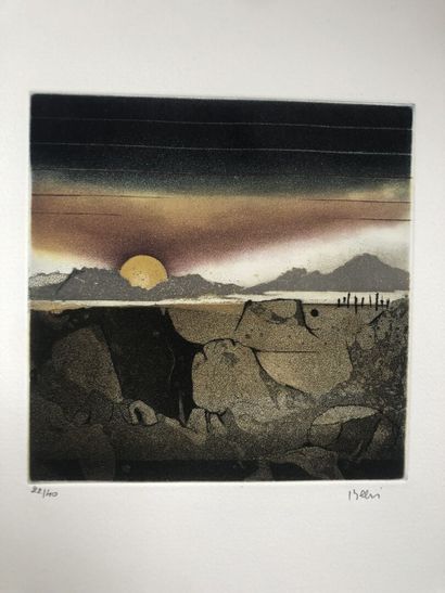 null Tuvia BEERI (born in 1929)

Mountainous landscapes 

8 etchings on vellum, signed...