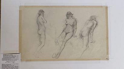 null Leonide FRECHKOP( 1897-1982 )

Lot of 5 sheets, drawings on the front and back...