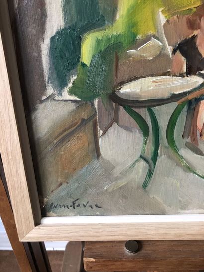 null Pierre FAVRE (1906-1983)

Repos sur la terrasse

Huile sur toile, signée en...