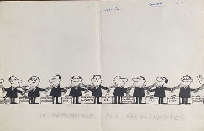 null Jacques LAPLAINE (1921-1987)

Lot of nine caricatures, signed and annotated....