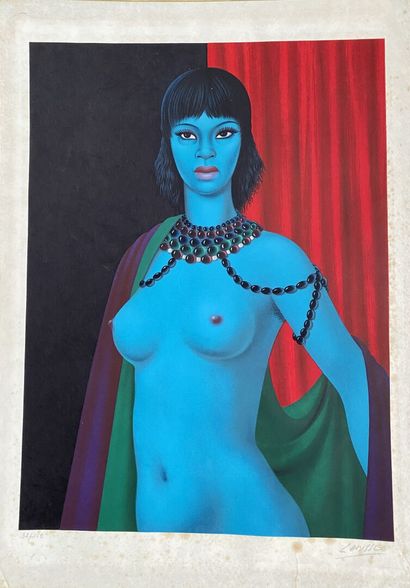 null Félix LABISSE (1905-1982)

Woman with a necklace

Lithograph in colors, signed...