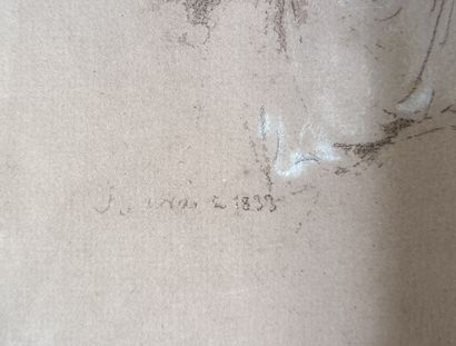 null François Joseph NAVEZ (1787-1869)

Deux jeunes femmes 

Crayon noir rehaussé...