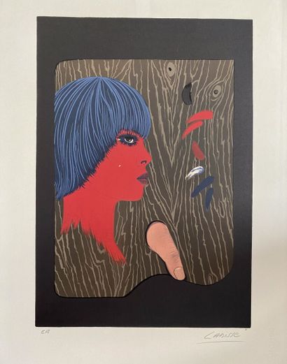null Félix LABISSE (1905-1982)

Red profile

Lithograph in colors, signed lower right,...