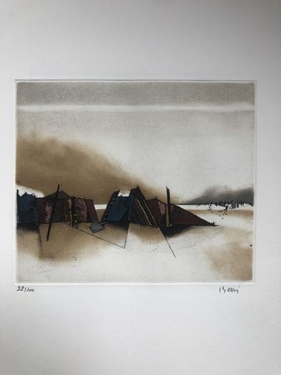 null Tuvia BEERI (born in 1929)

Mountainous landscapes 

8 etchings on vellum, signed...