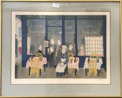 null Lennart JIRLOW (1936-2020)

Parisian café 

Lithograph signed lower right and...