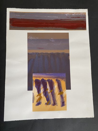 null Sooky MANIQUANT (1934-2012)

Redness of the morning people

Print signed and...