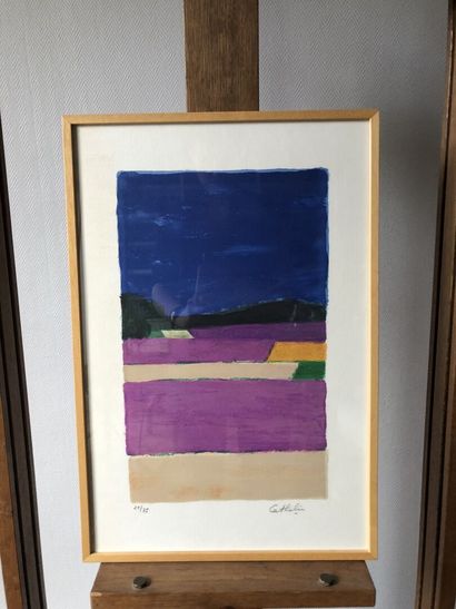 null Bernard CATHELIN (1919-2004)

Lavender field 

Lithograph, signed lower right...