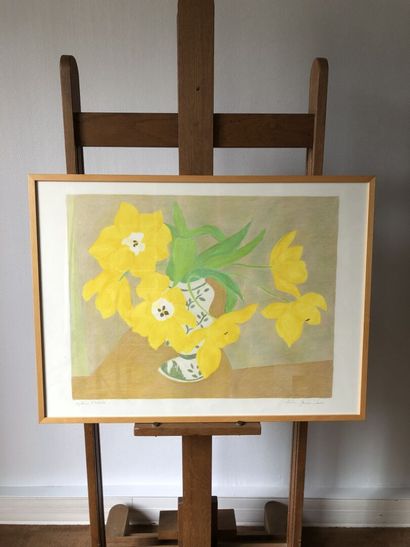 null Pierre BONCOMPAIN (1938)

Bouquet of yellow tulips

Lithograph signed in lower...