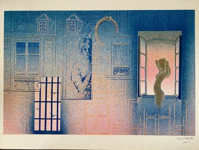 null Daniel SCIORA (1945) 

Lot of 8 lithographs.

Signed.

38 x 55 cm (7)

75 x...