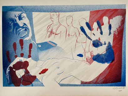 null Daniel SCIORA (1945) 

Lot of 8 lithographs.

Signed.

38 x 55 cm (7)

75 x...