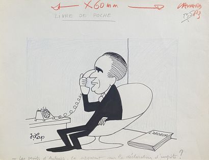 null Jacques LAPLAINE (1921-1987)

Lot de neuf caricatures, signées et annotées....