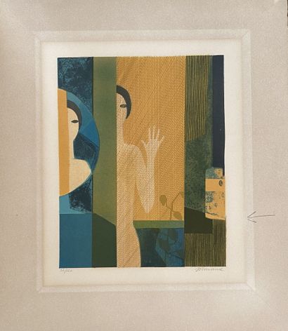 André MINAUX (1923-1986)

Lot of three lithographs...