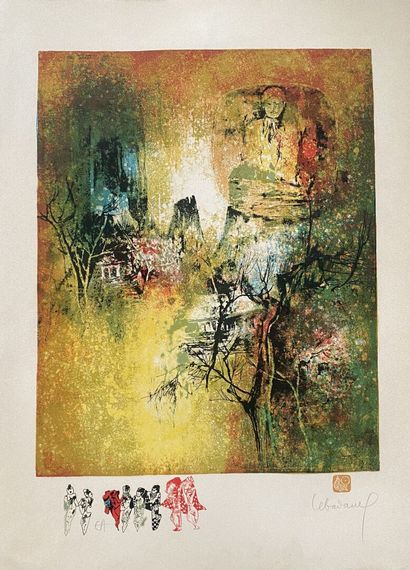null 
Dang LEBADANG (1921-2015)




Lot of four lithographs.




Signed and justified.




56...