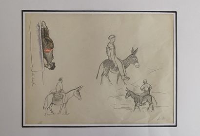null Leonide FRECHKOP( 1897-1982 )

Lot of 5 orientalist drawings 

Pencils and pens...
