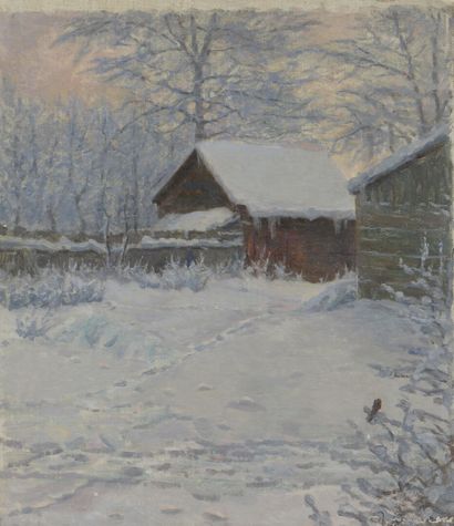 null Lindia BRODSKAIA (1910-1991)

Winter cottage

Oil on canvas pasted on cardboard,...