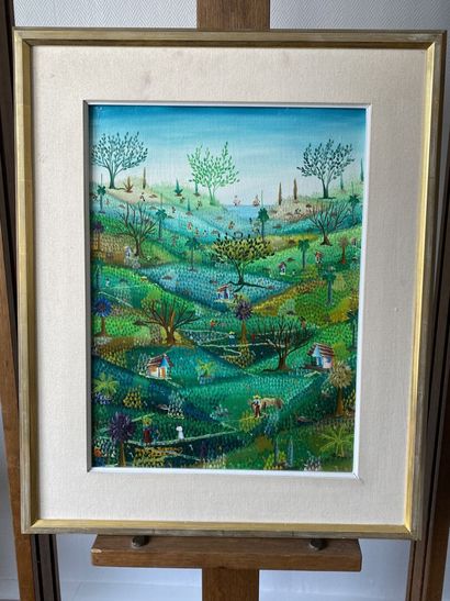 null Renei S. BERTAND (XX)

Imaginary garden

Oil on canvas, signed in ba on the...