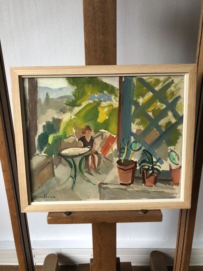 null Pierre FAVRE (1906-1983)

Rest on the terrace

Oil on canvas, signed lower left.

33...