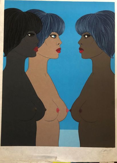 null Félix LABISSE (1905-1982)

Three nudes

Lithograph in colors, signed lower right,...