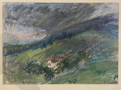 null Zygmunt SCHRETER			
(Lodz 1886 - 1977 Paris)
Paysage
Pastel, signé en bas à...