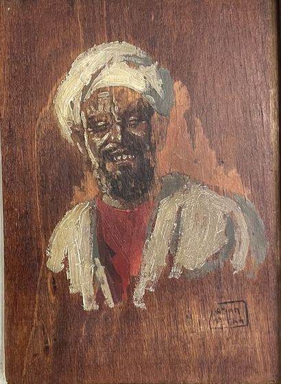 null Adam STYKA (Lwów1890 - 1959 Doylestown, Pen)
The Bedouin
Oil on panel, signed...