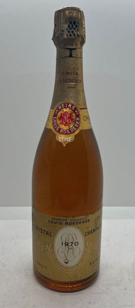 1 Champagne CRISTAL Roederer 1970, label...
