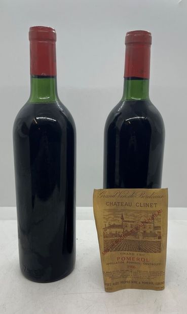 2 bottles of Château CLINET Pomerol Grand...